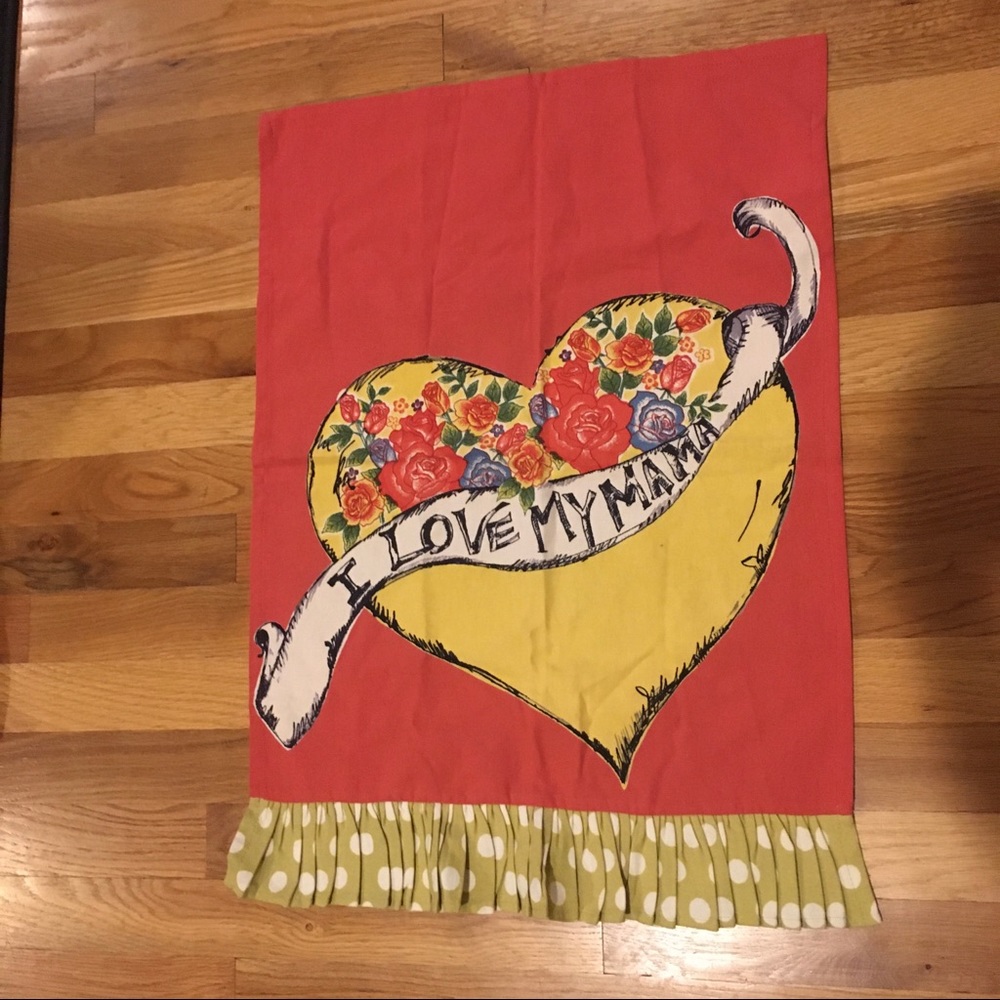 NWOT Julia Junkin Dish Towel, “I Love My Mama”